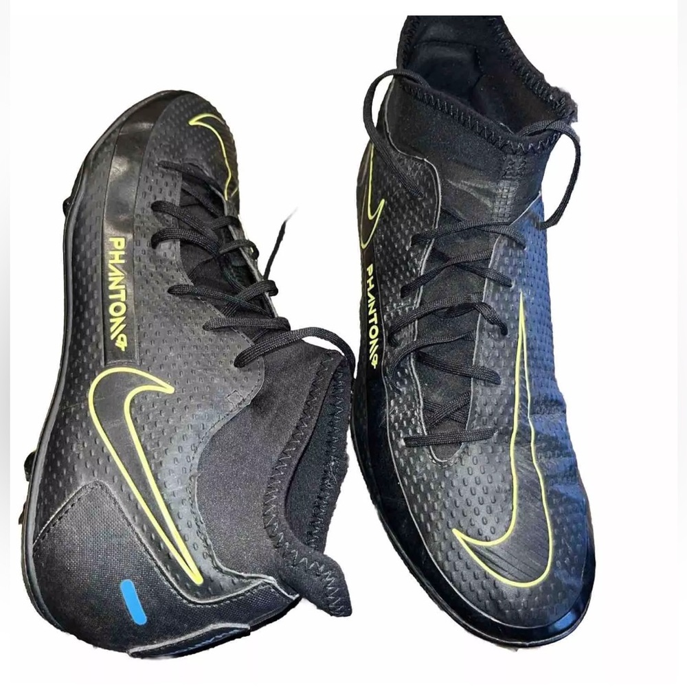 BLACK NIKE CLEATS Phantom GT Elite DF FG Soccer CW6672-090 Men’s 8 USA, Football